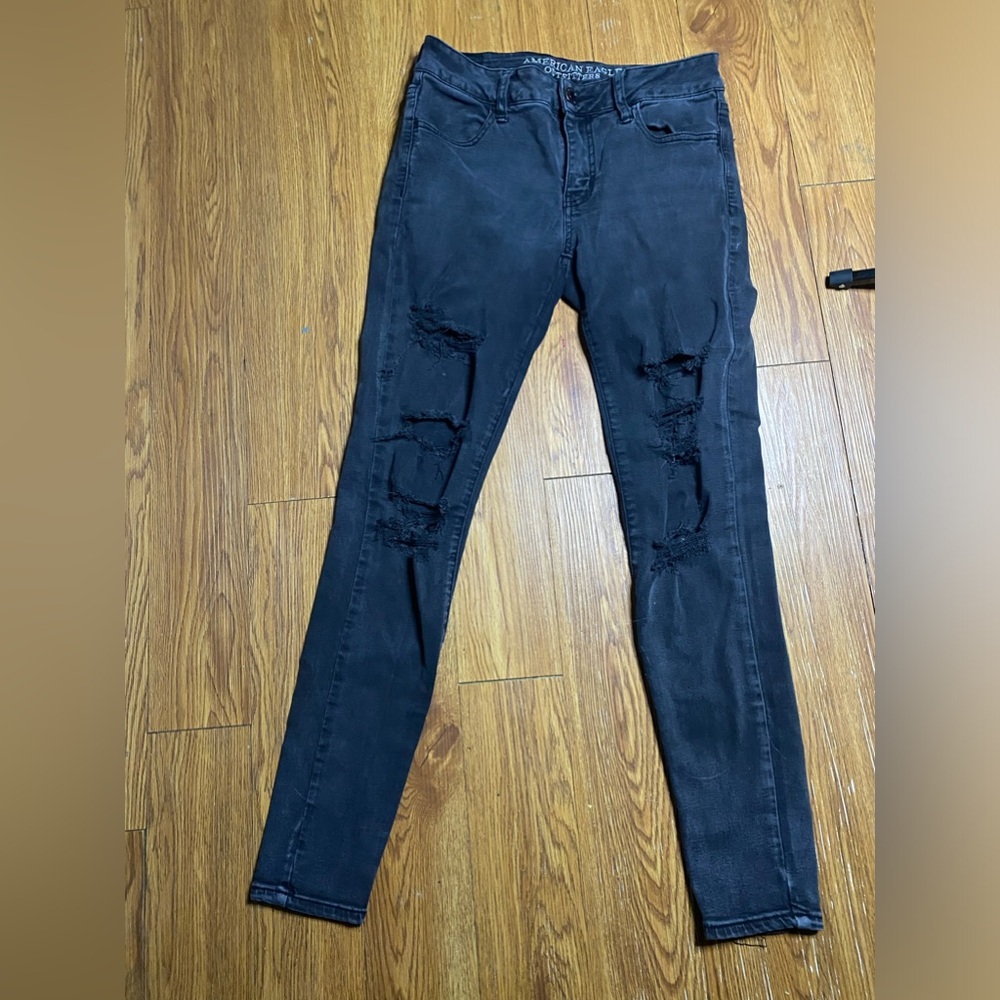 Distressed American Eagle Jeans